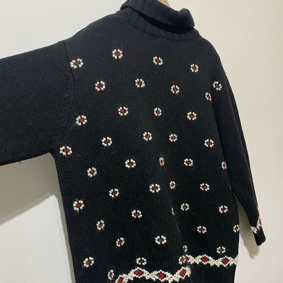 Jones New York Worsted Wool Mohair Chunky Turtleneck Sweater - Picture 4 of 6